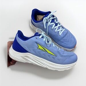 Altra Light Blue Athletic Shoes with White and Yellow Accents